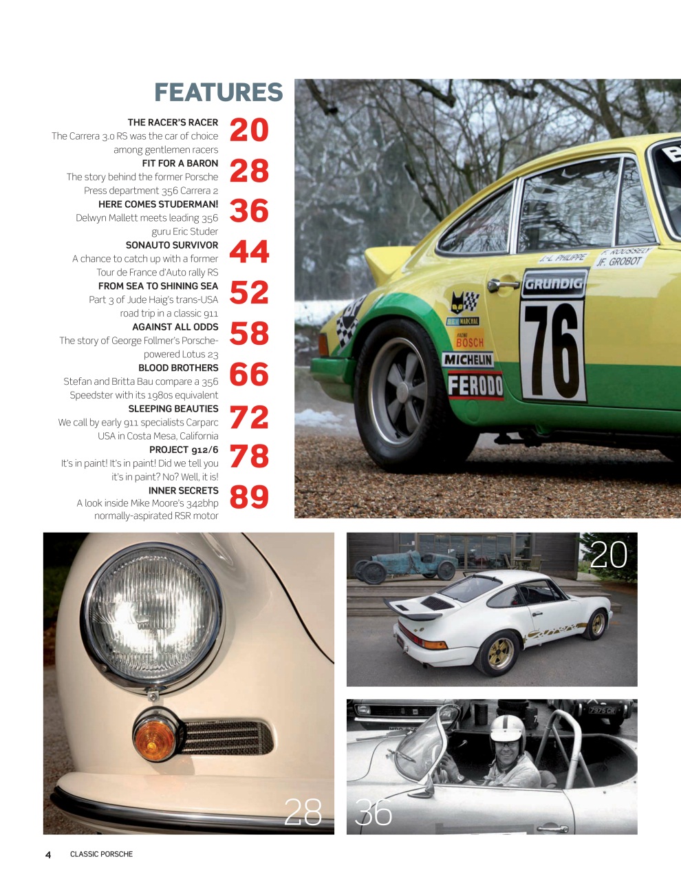 Classic Porsche Preview Pages
