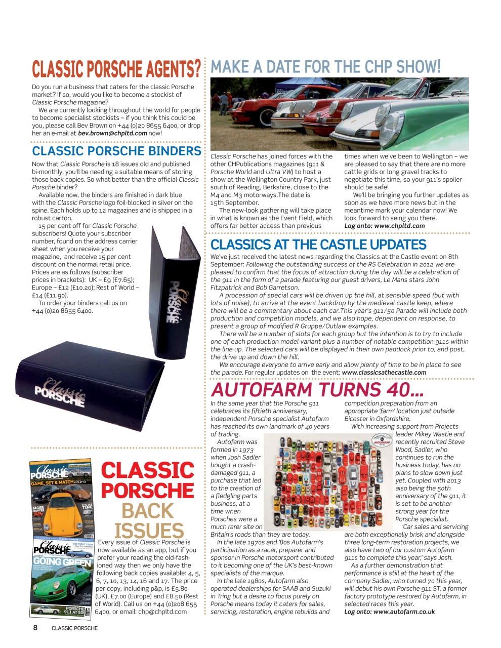 Classic Porsche Preview Pages