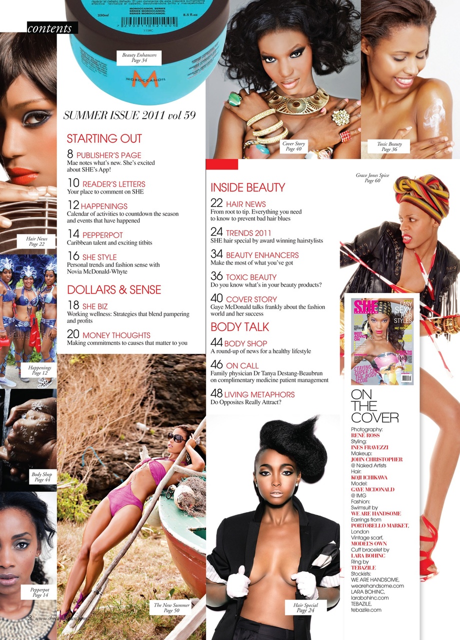 She Caribbean Preview Pages