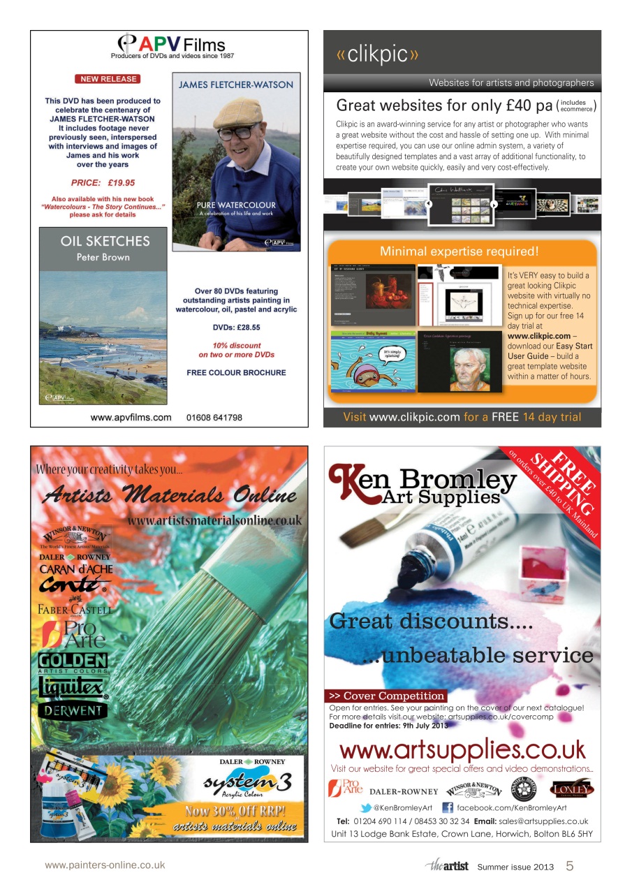 The Artist Preview Pages