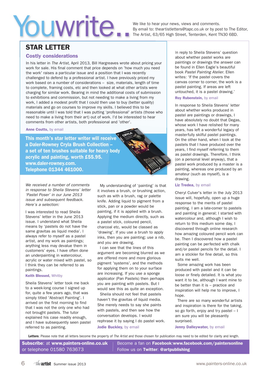 The Artist Preview Pages