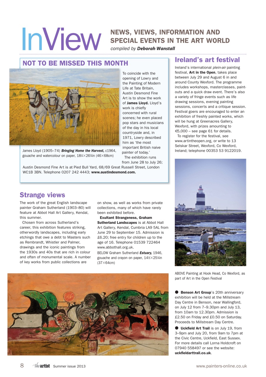 The Artist Preview Pages