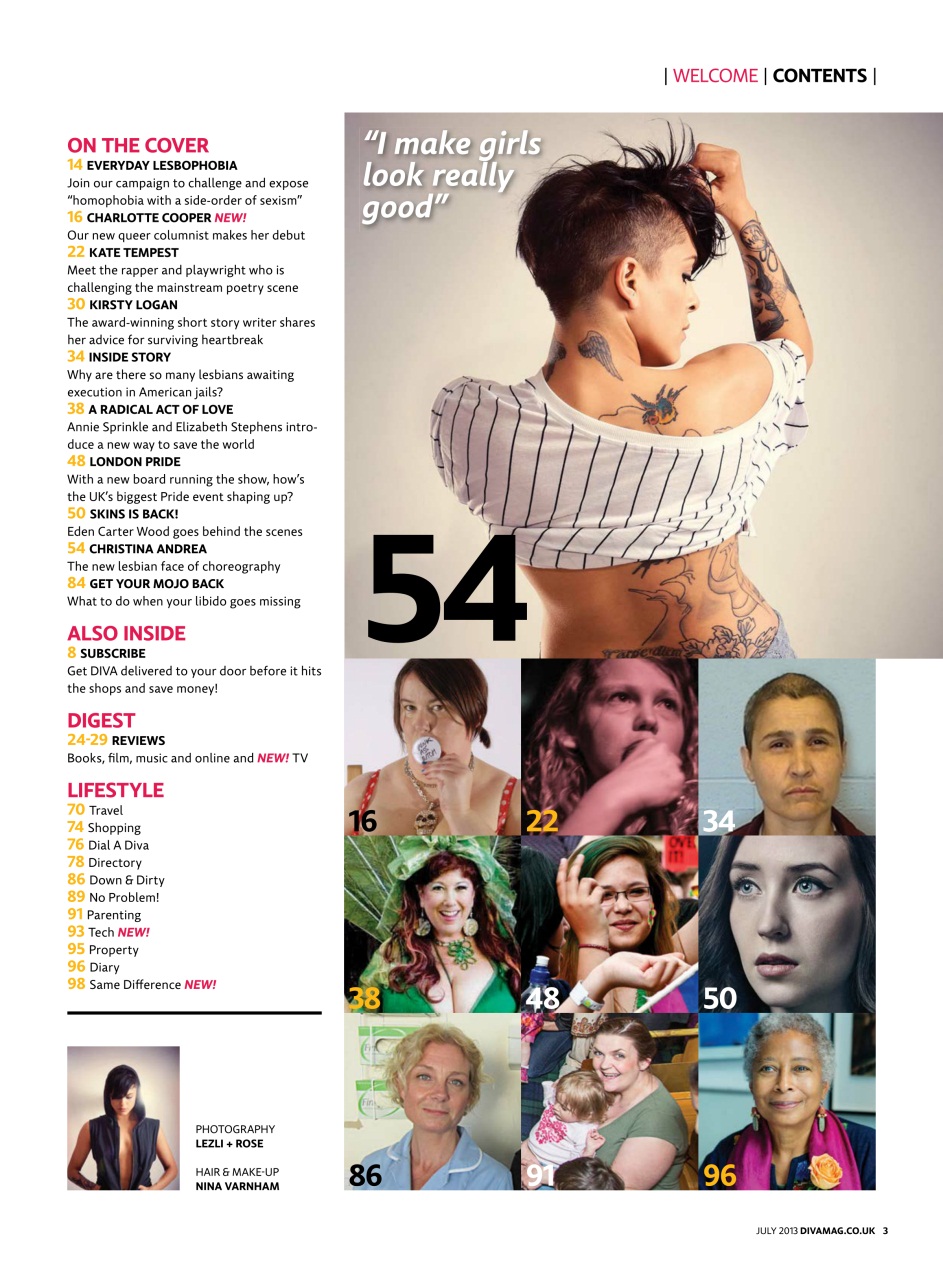 DIVA Magazine Preview Pages