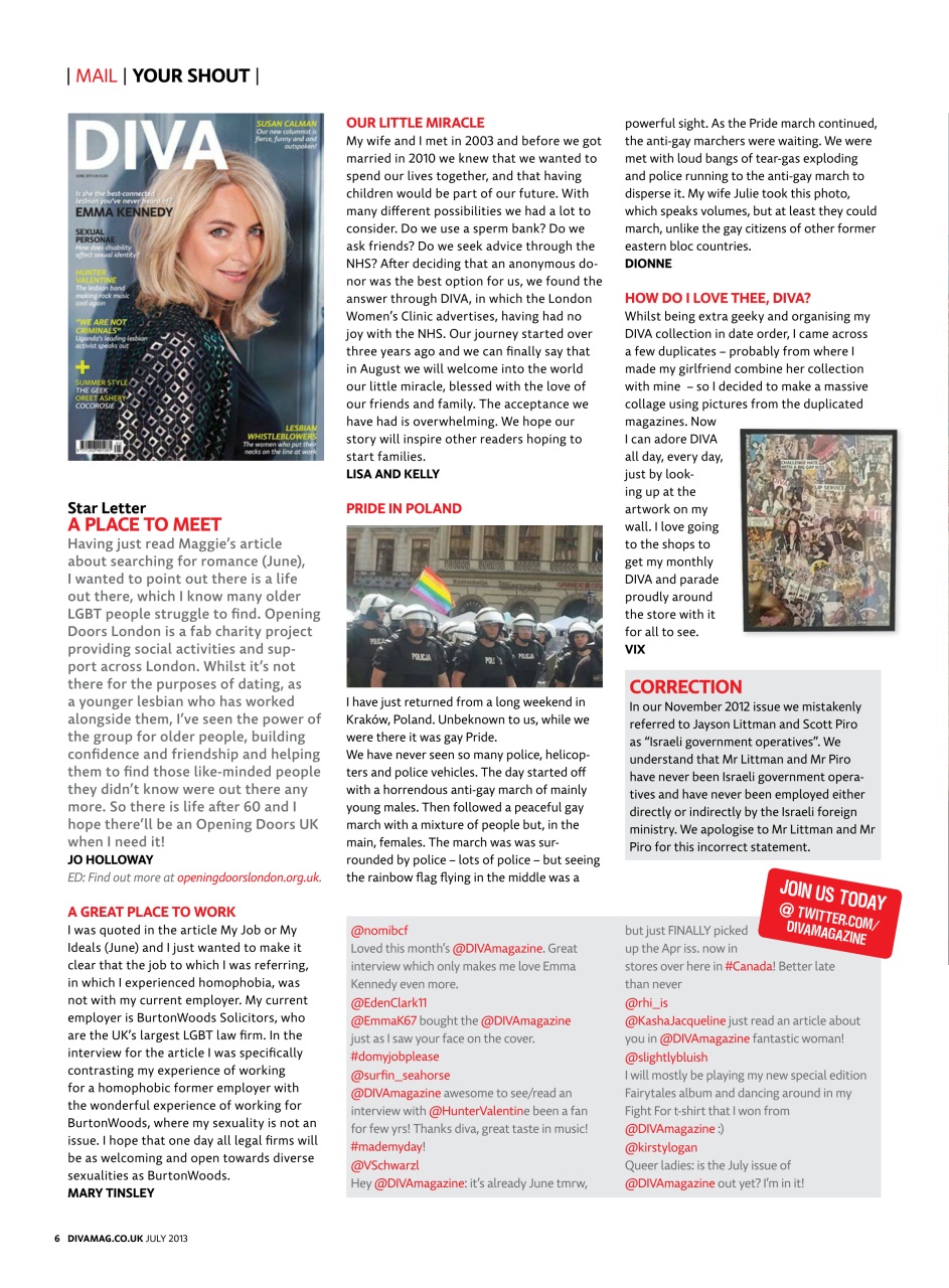 DIVA Magazine Preview Pages