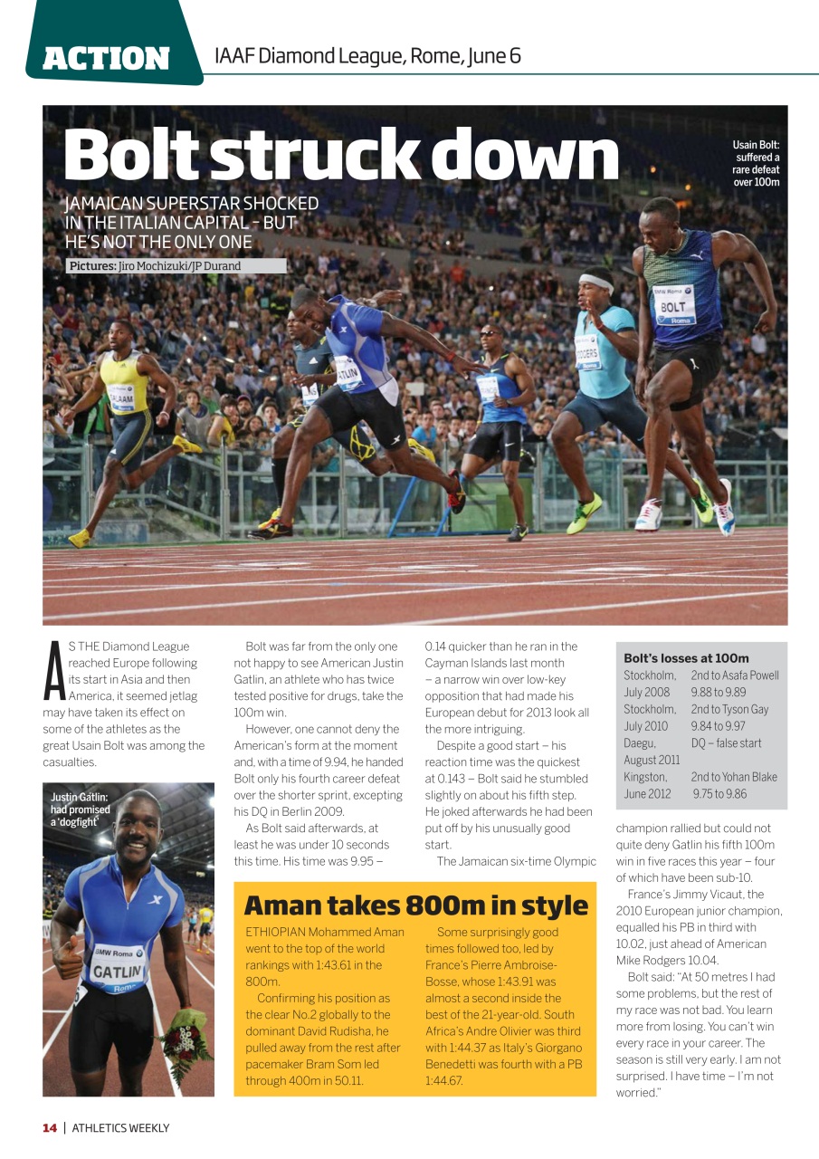 AW – Athletics Weekly Magazine Preview Pages