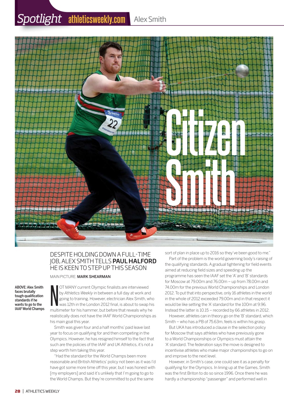 AW – Athletics Weekly Magazine Preview Pages