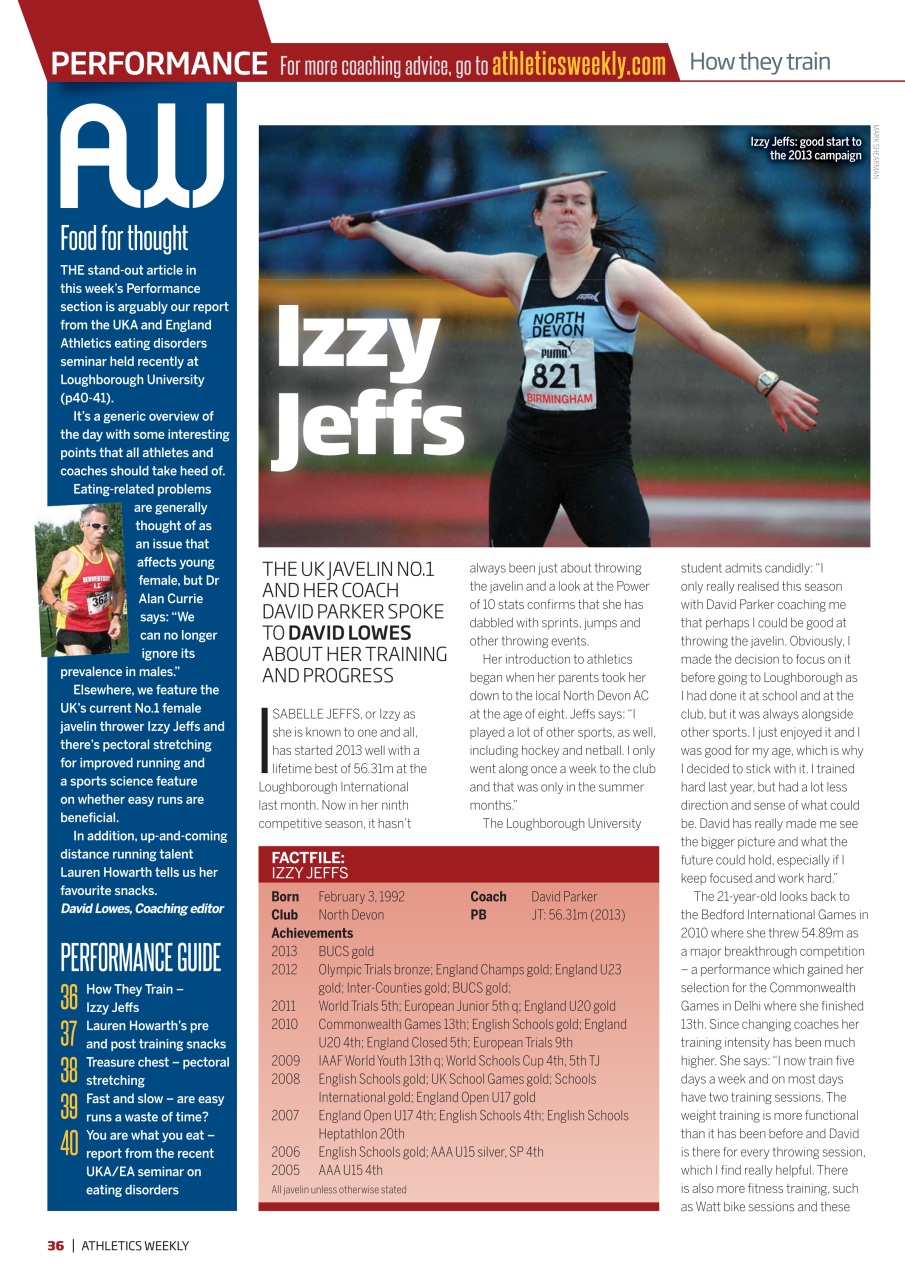 AW – Athletics Weekly Magazine Preview Pages