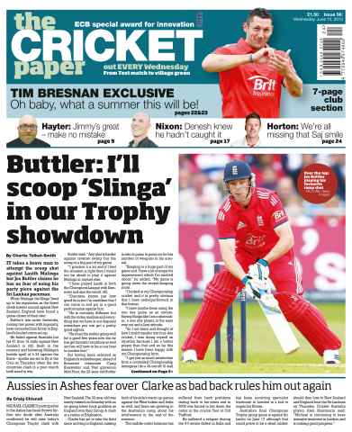 The Cricket Paper issue Wednesday 12th June 2013