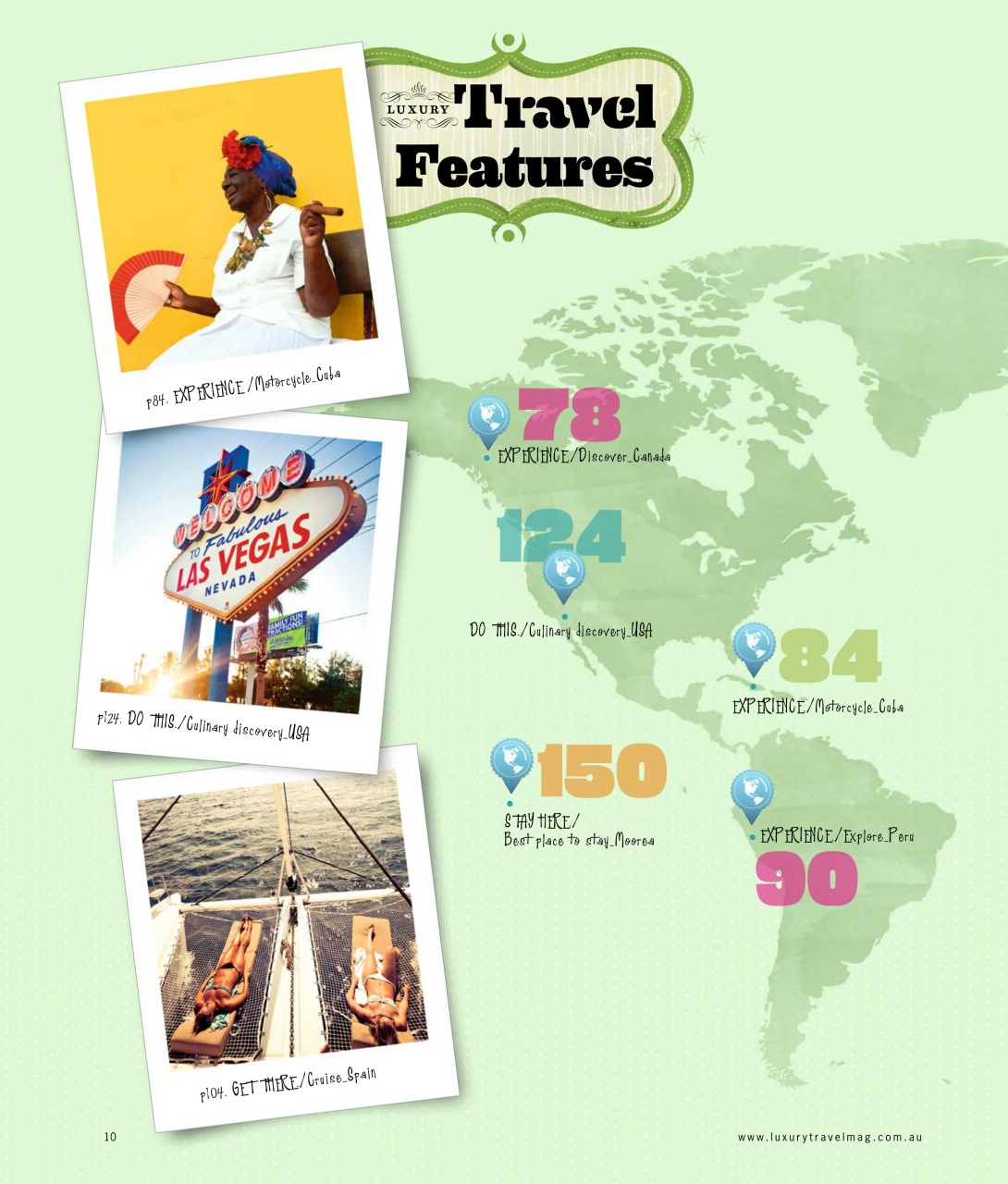 Luxury Travel Preview Pages