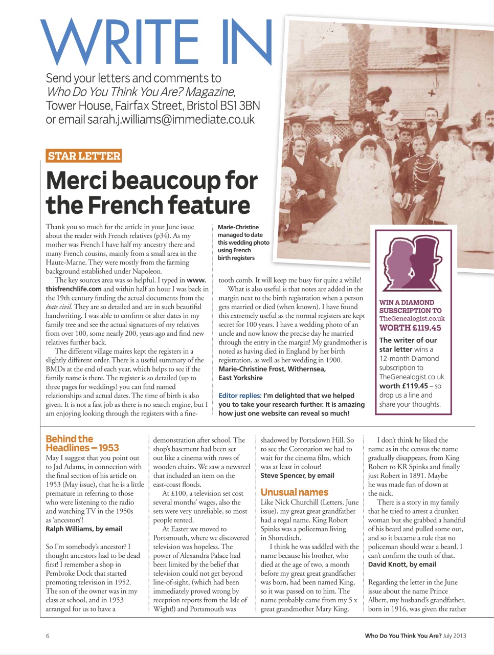 Who Do You Think You Are? Preview Pages