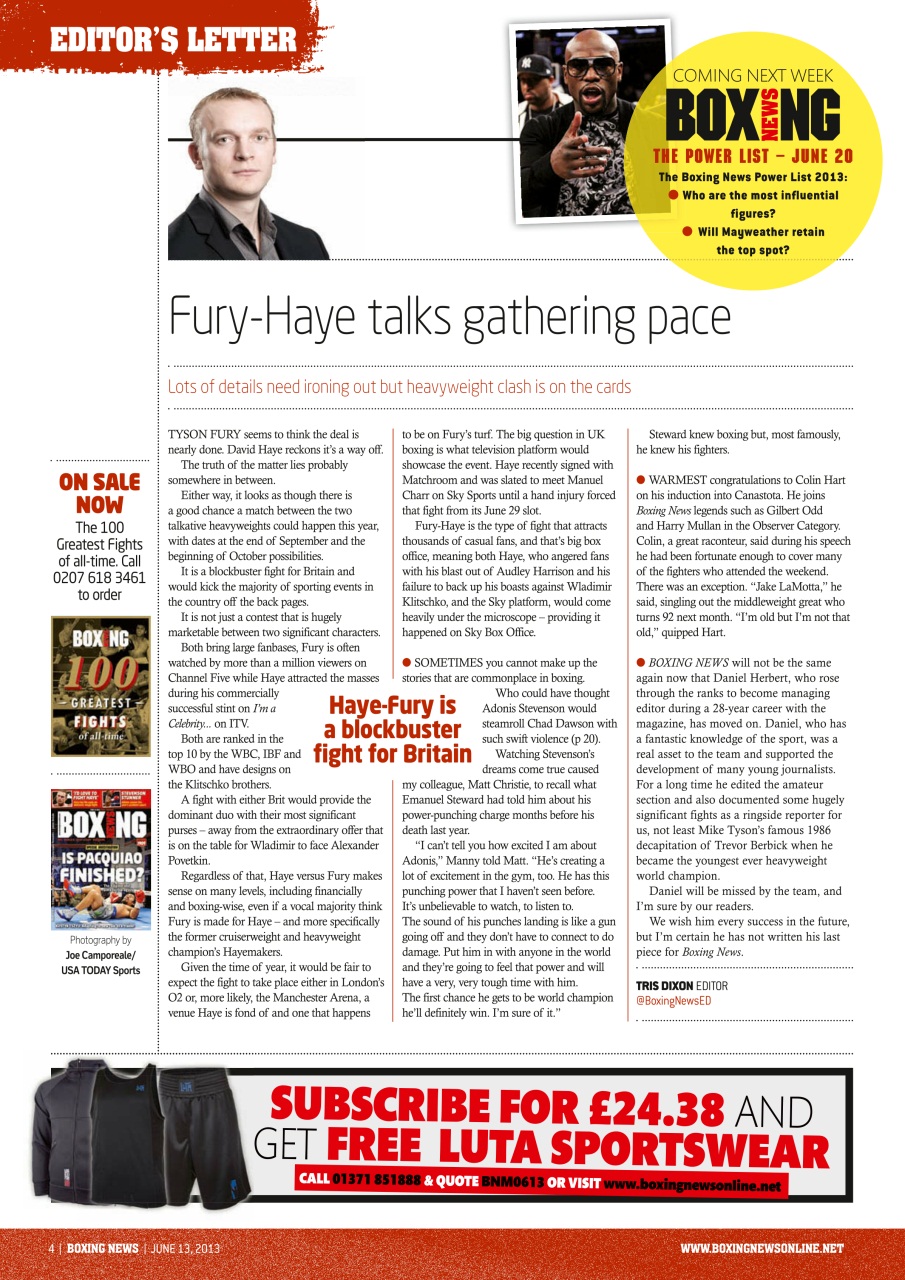 Boxing News Preview Pages