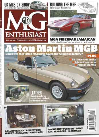 MG Enthusiast issue Aston Martin MGB July 2013