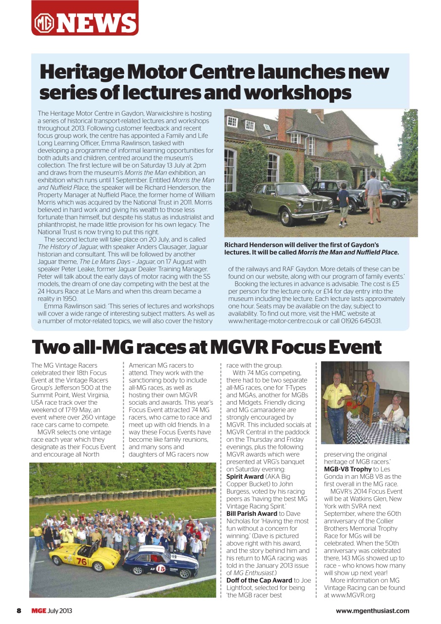 MG Enthusiast Preview Pages