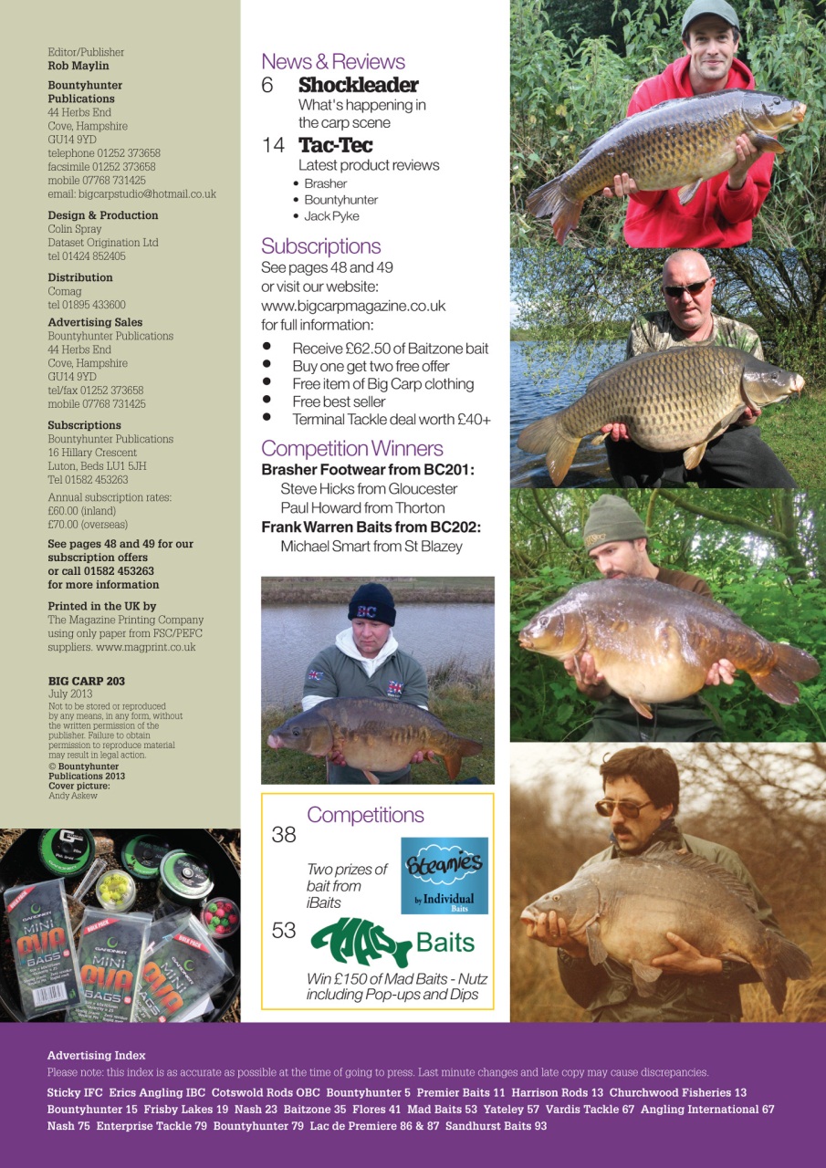 Big Carp Magazine Preview Pages