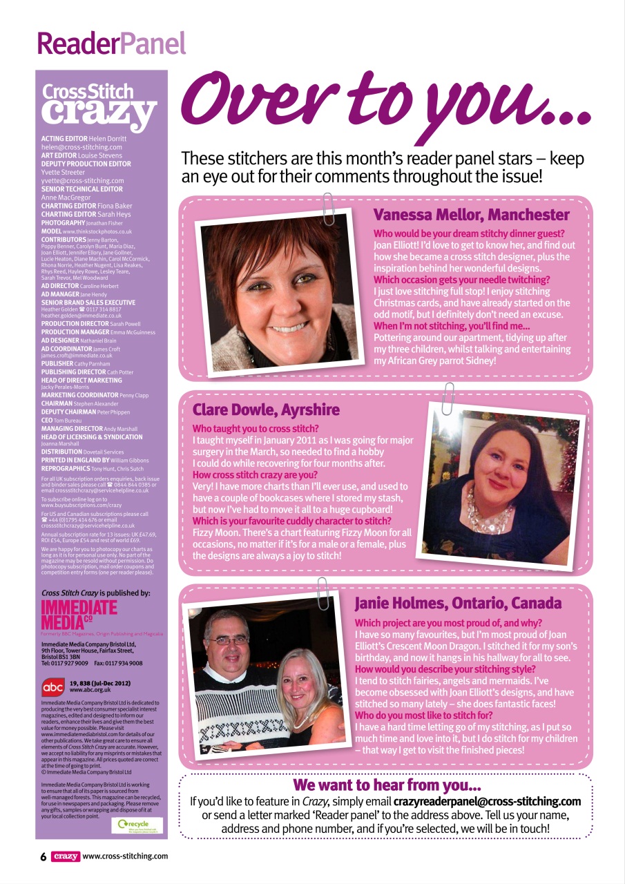 Cross Stitch Crazy Preview Pages