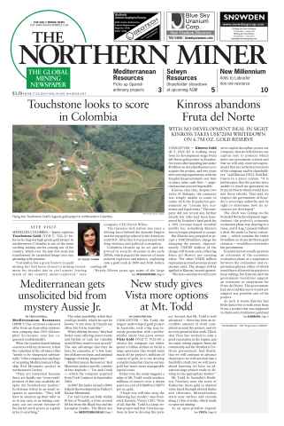The Northern Miner issue Vol. 99 No. 18