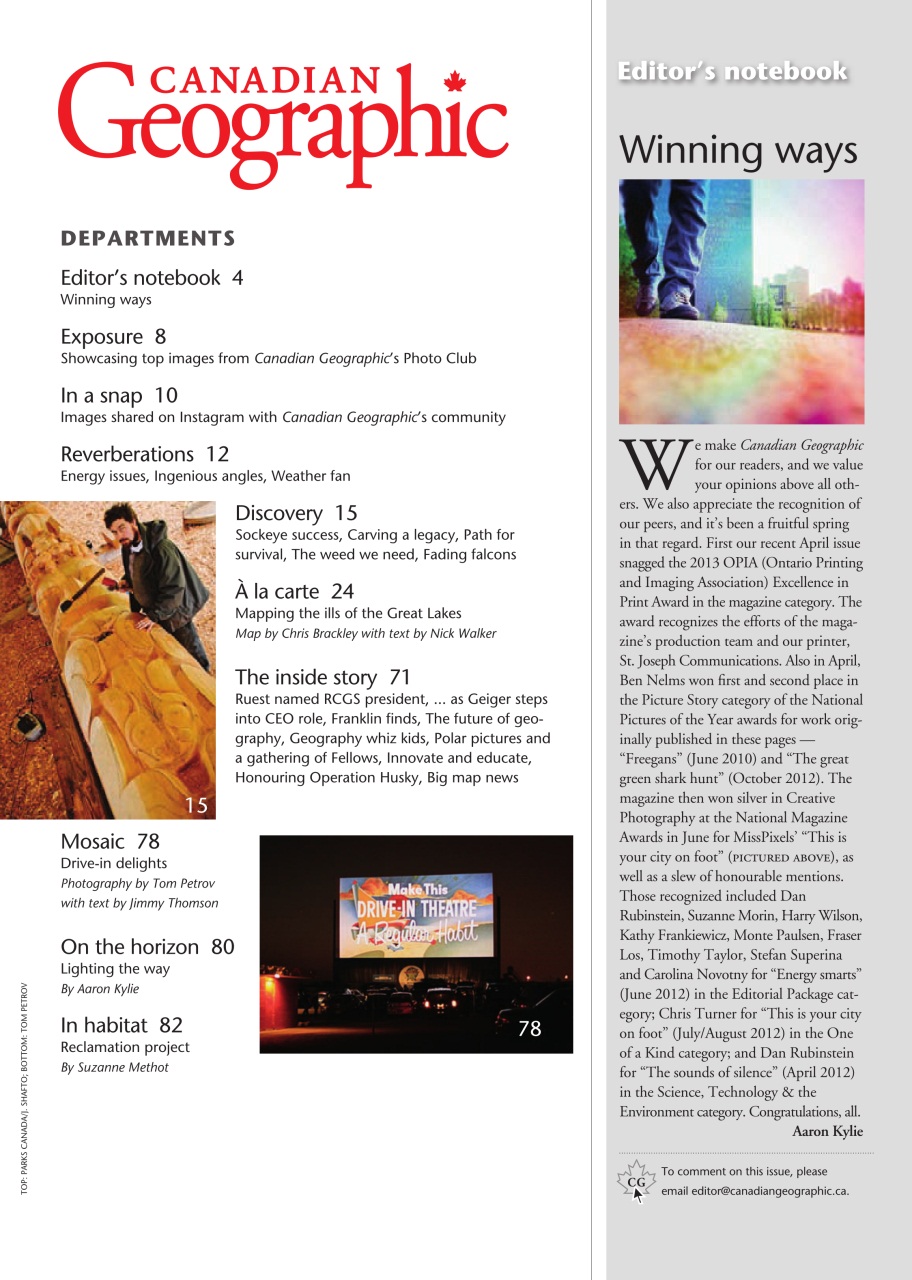 Canadian Geographic Preview Pages