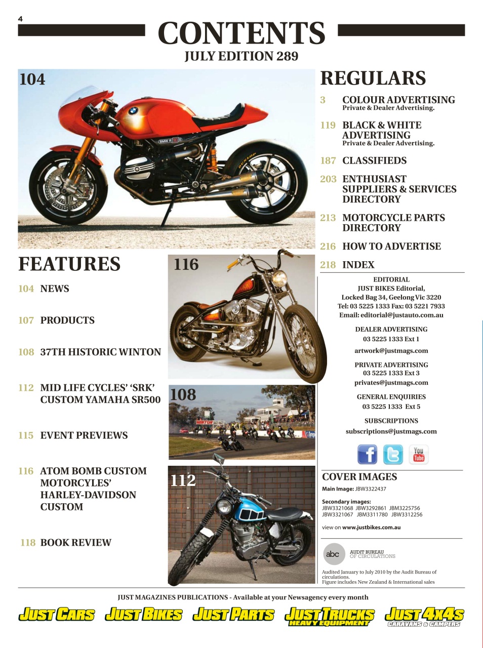 JUST BIKES Preview Pages