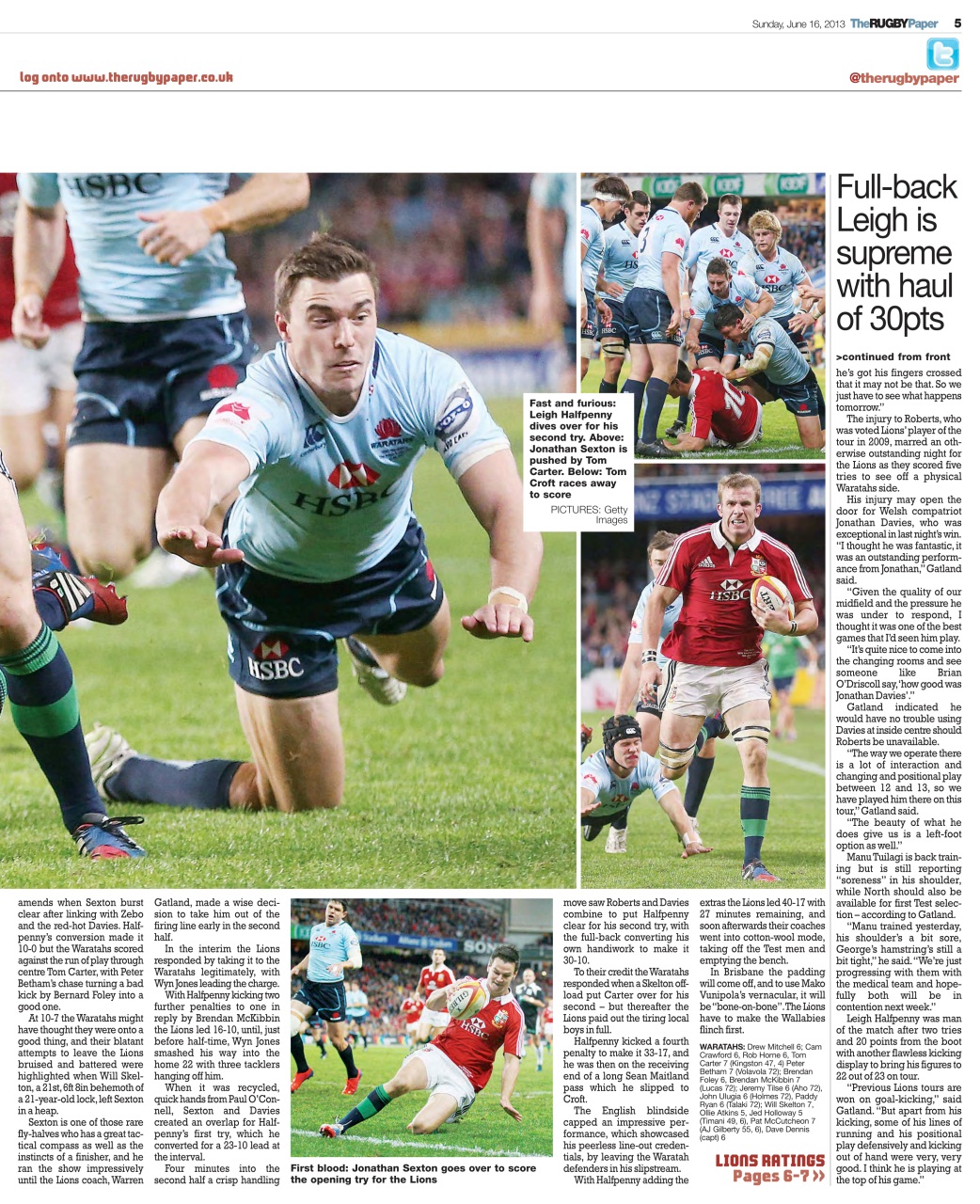 The Rugby Paper Preview Pages