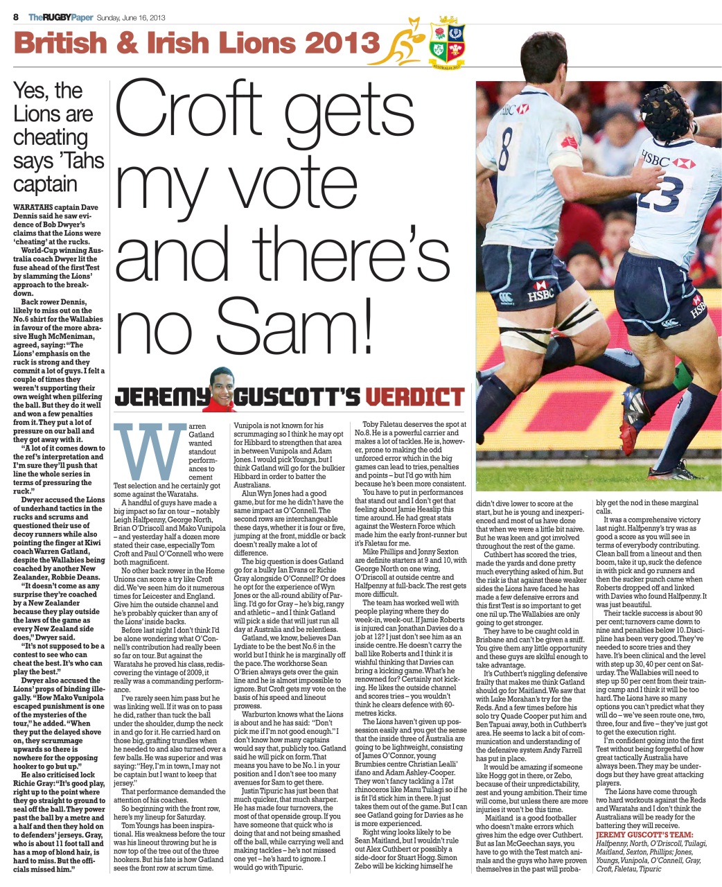 The Rugby Paper Preview Pages