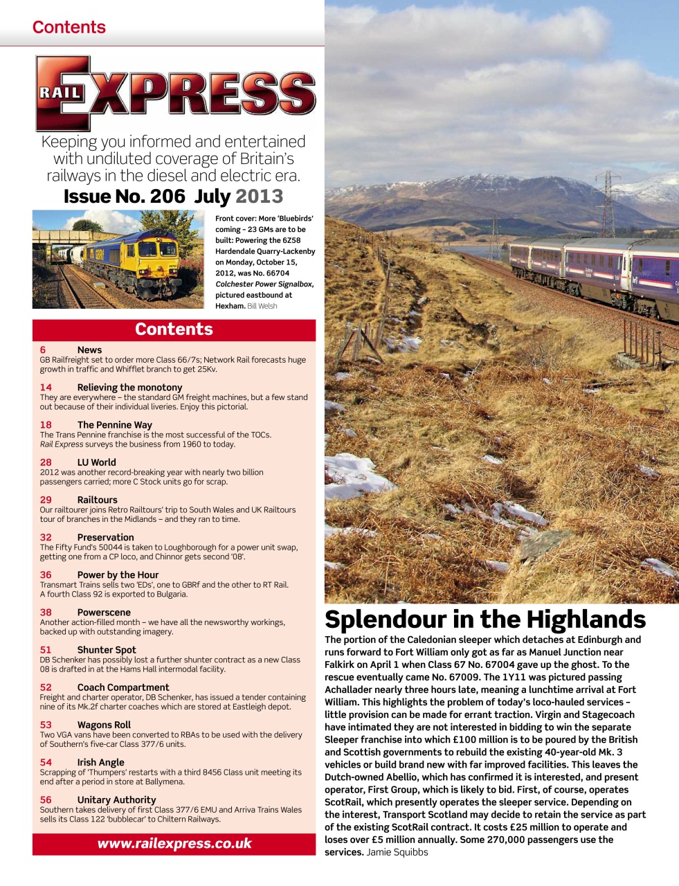 Rail Express Preview Pages