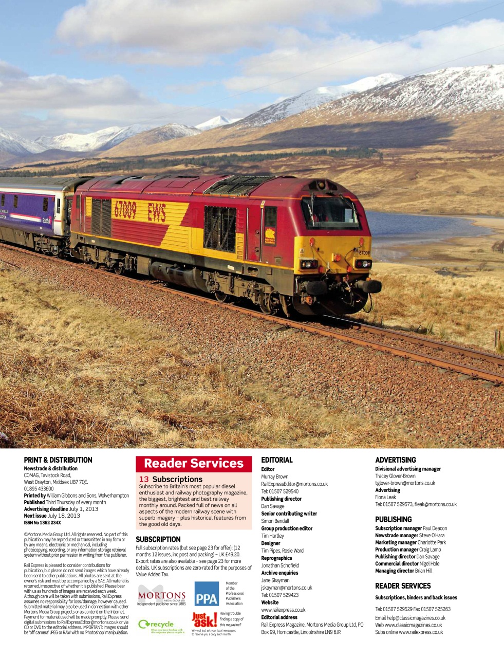 Rail Express Preview Pages