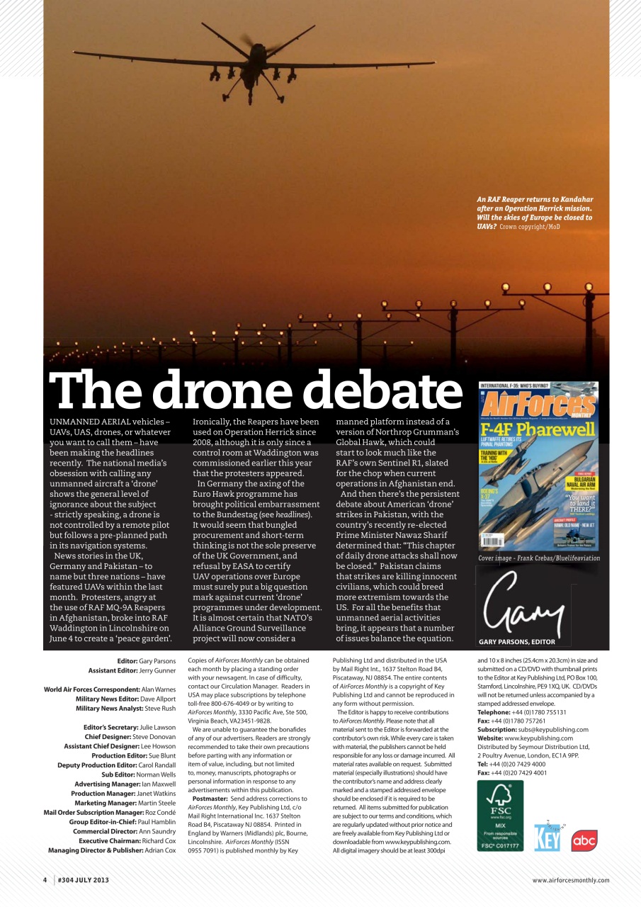 AirForces Monthly Preview Pages