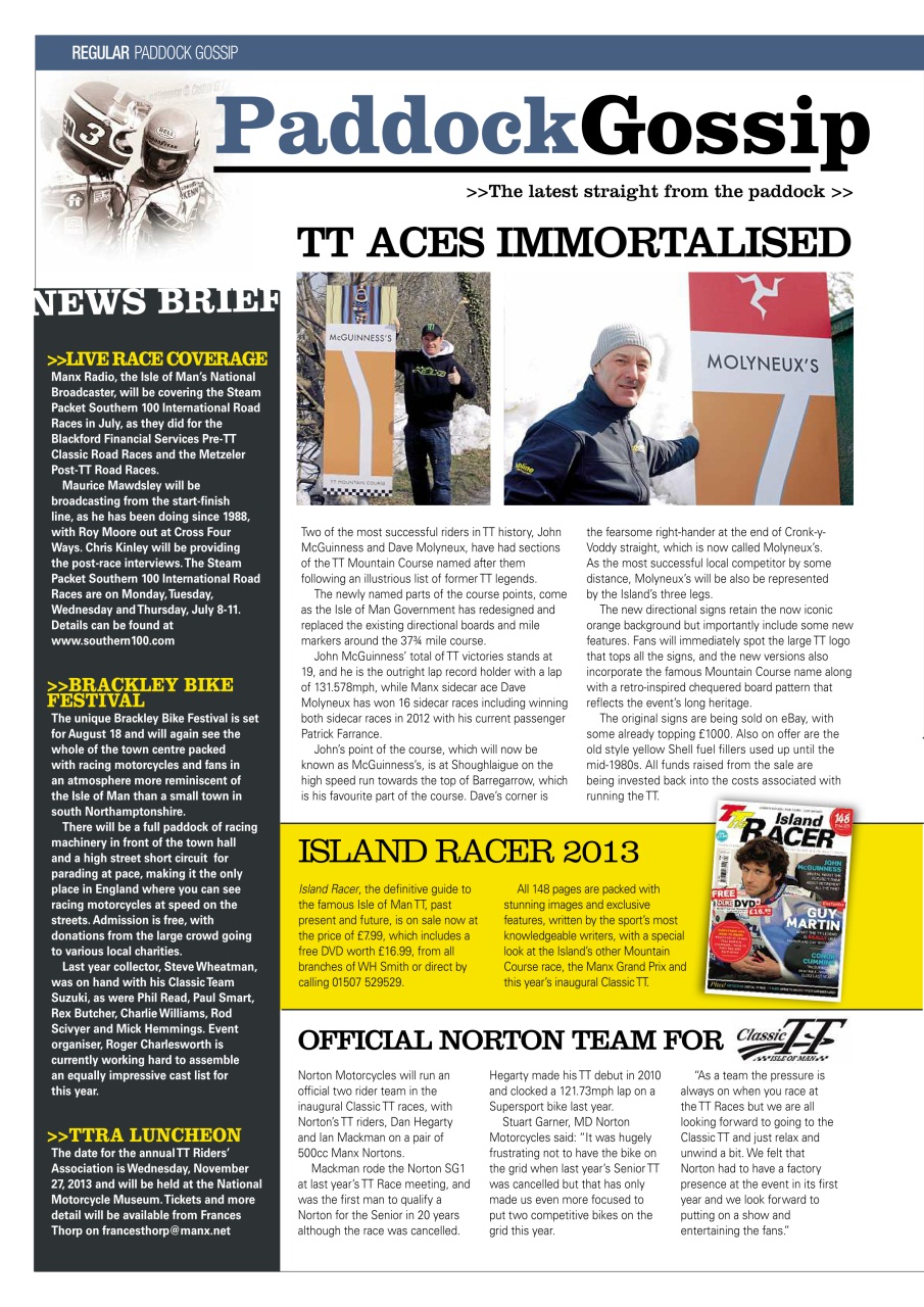 Classic Racer Preview Pages