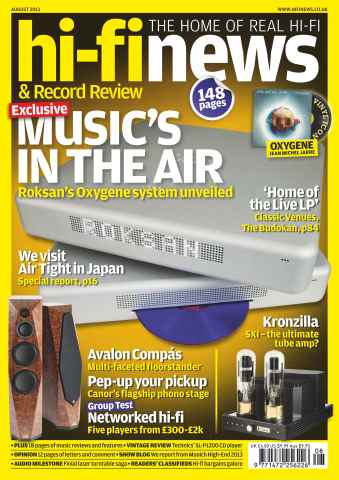 Hi-Fi News issue August 2013