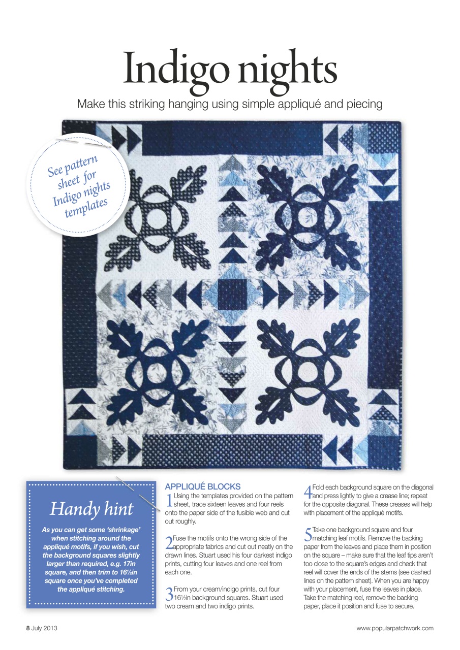Popular Patchwork Magazine Preview Pages