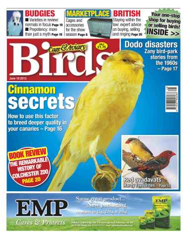 Cage & Aviary Birds issue Cage & Aviary 19 June 2013