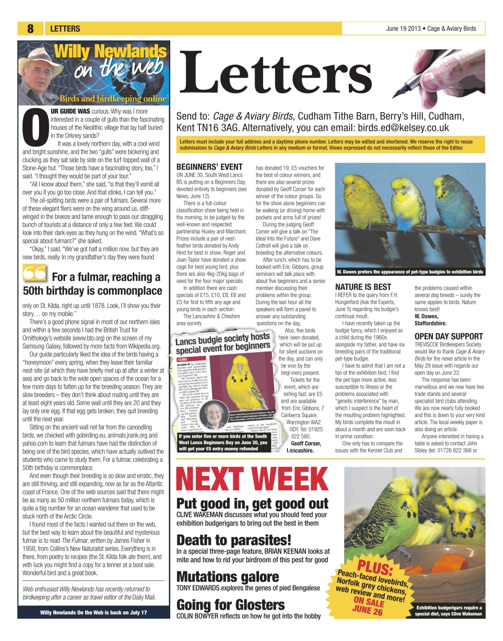 Cage & Aviary Birds Preview Pages