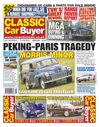 Classic Car Buyer issue CCB 19 June 2013