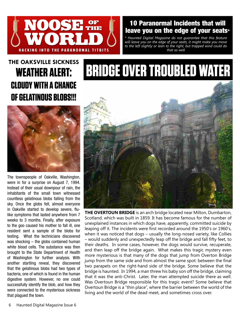 Haunted Magazine Preview Pages