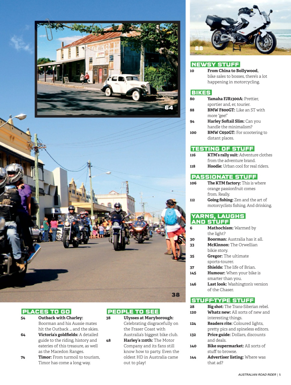 Australian Road Rider Preview Pages