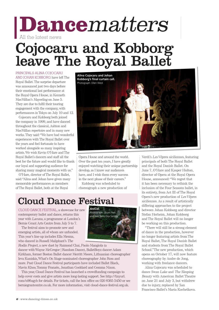 Dancing Times Preview Pages