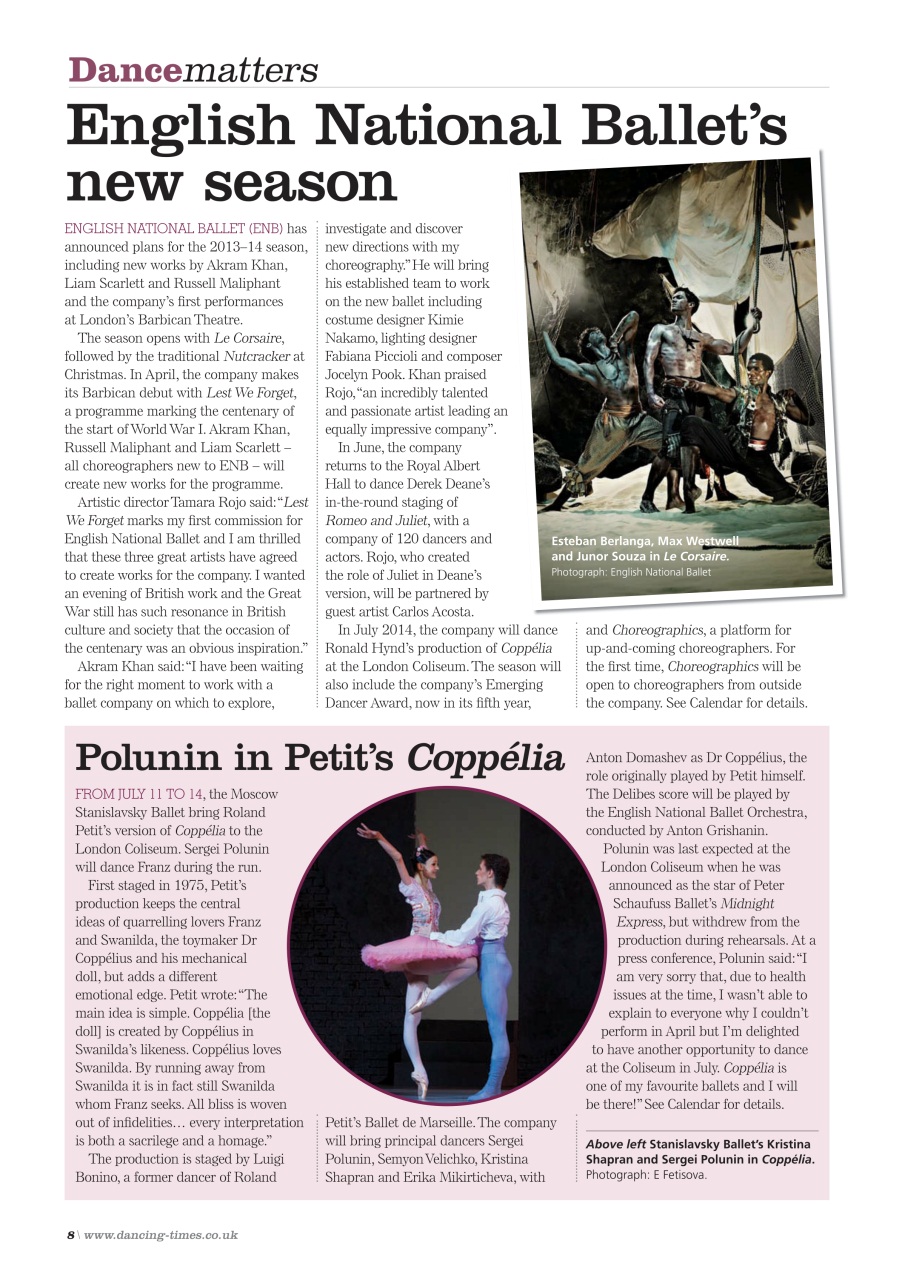 Dancing Times Preview Pages