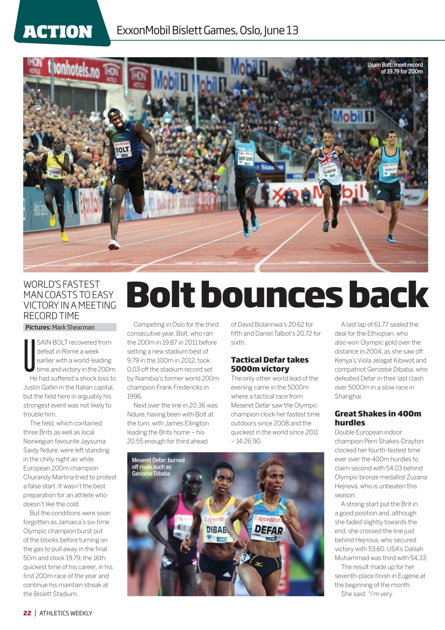 AW – Athletics Weekly Magazine Preview Pages