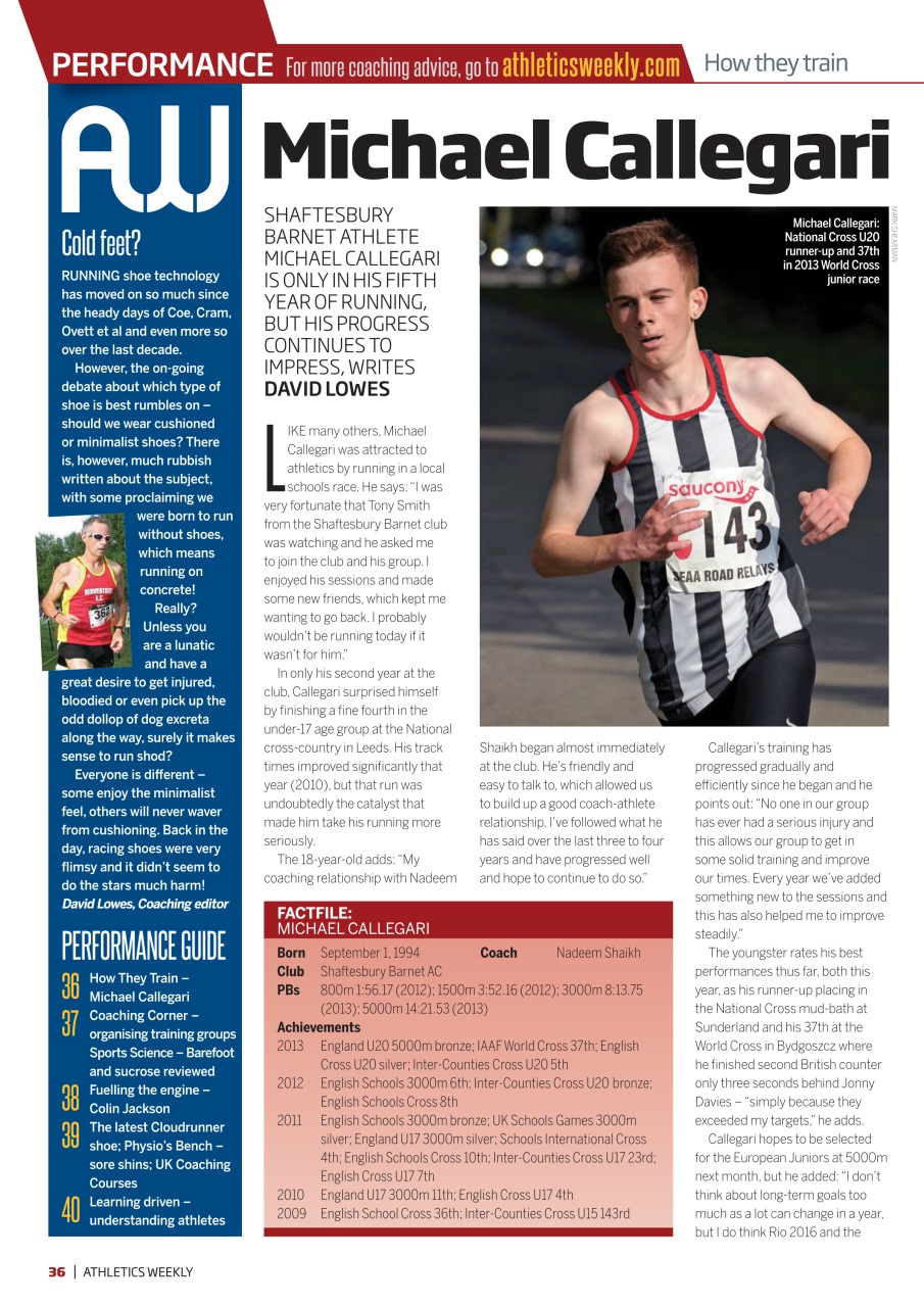 AW – Athletics Weekly Magazine Preview Pages