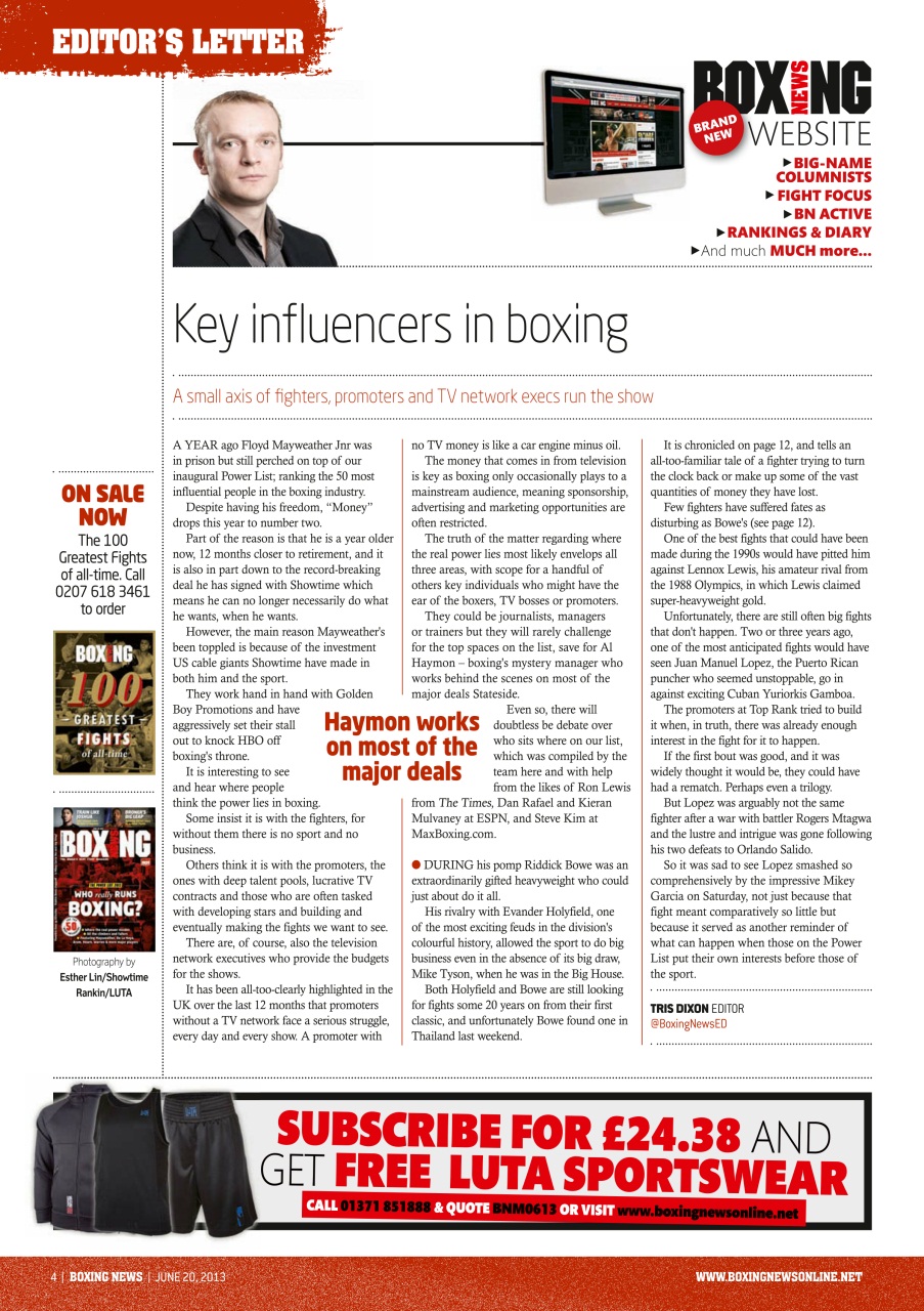 Boxing News Preview Pages