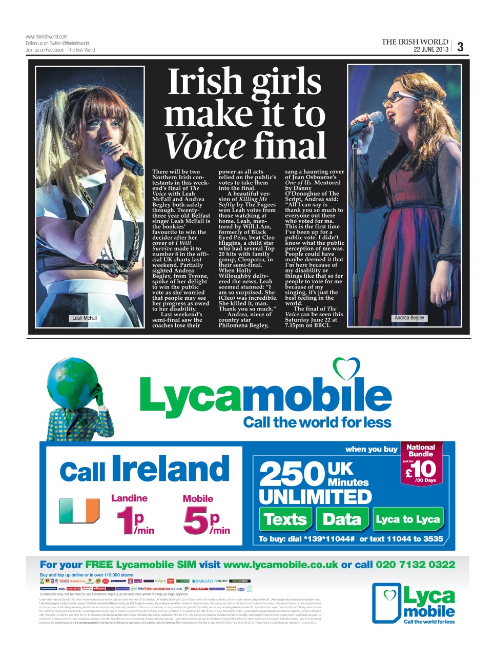 Irish World Preview Pages