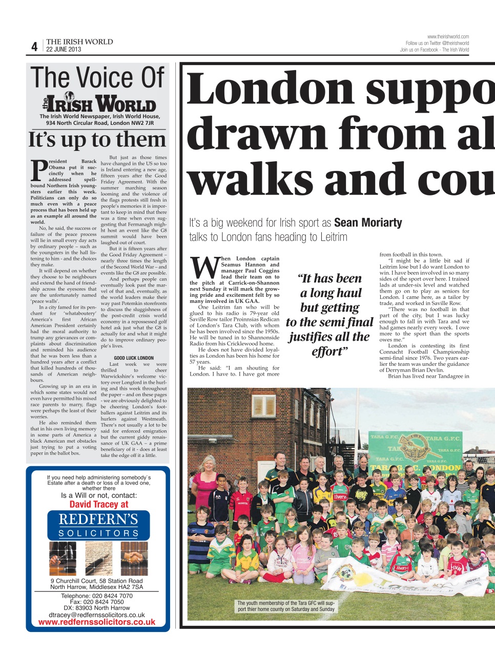 Irish World Preview Pages