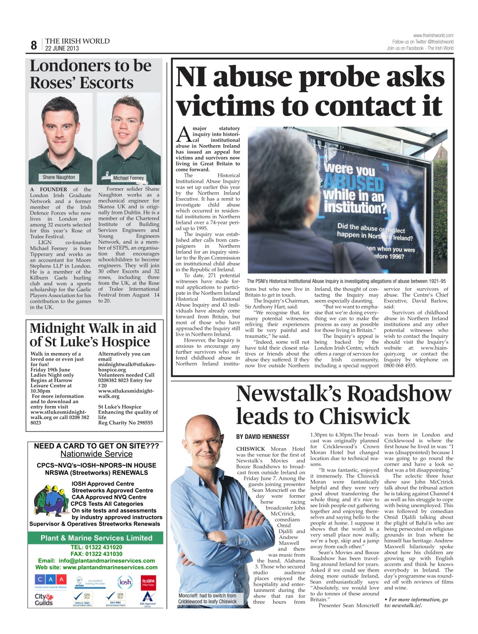 Irish World Preview Pages