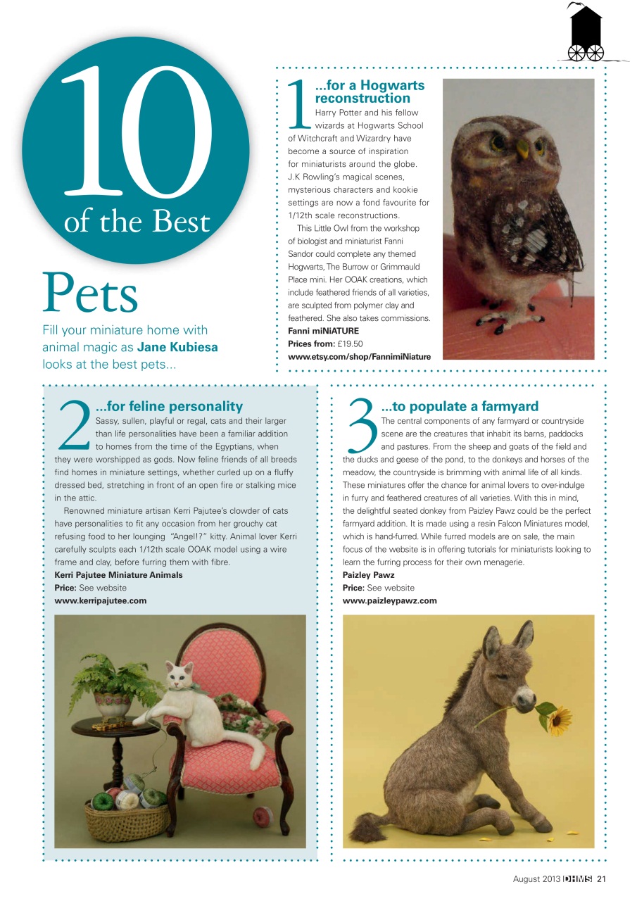 Dolls House and Miniature Scene Preview Pages