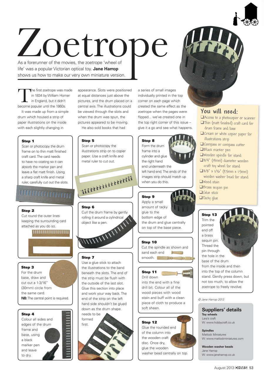 Dolls House and Miniature Scene Preview Pages