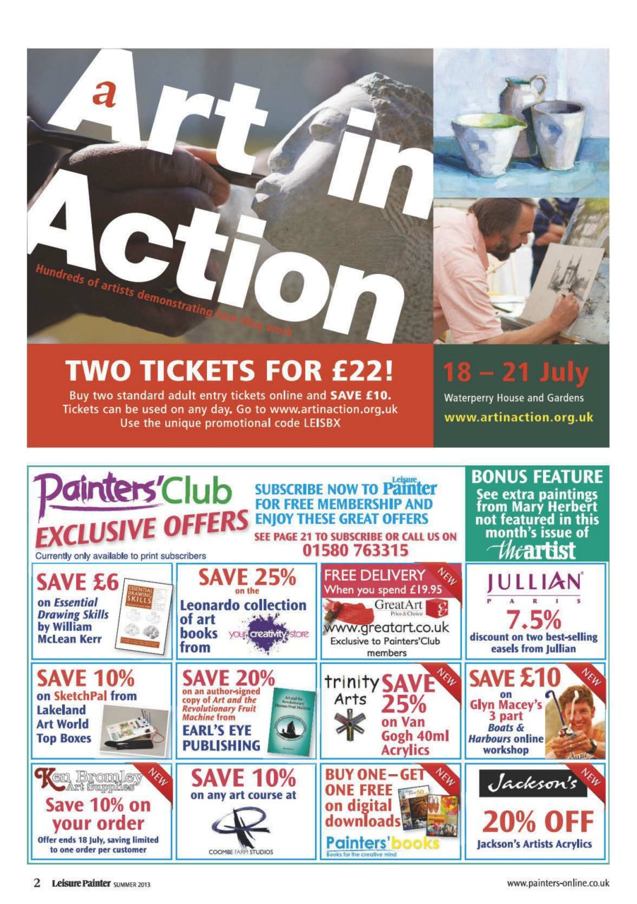 Leisure Painter & The Artist Preview Pages