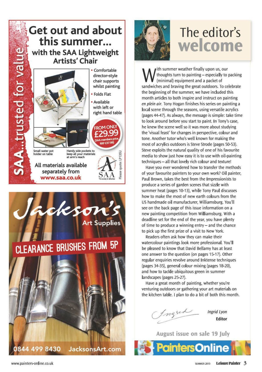 Leisure Painter & The Artist Preview Pages