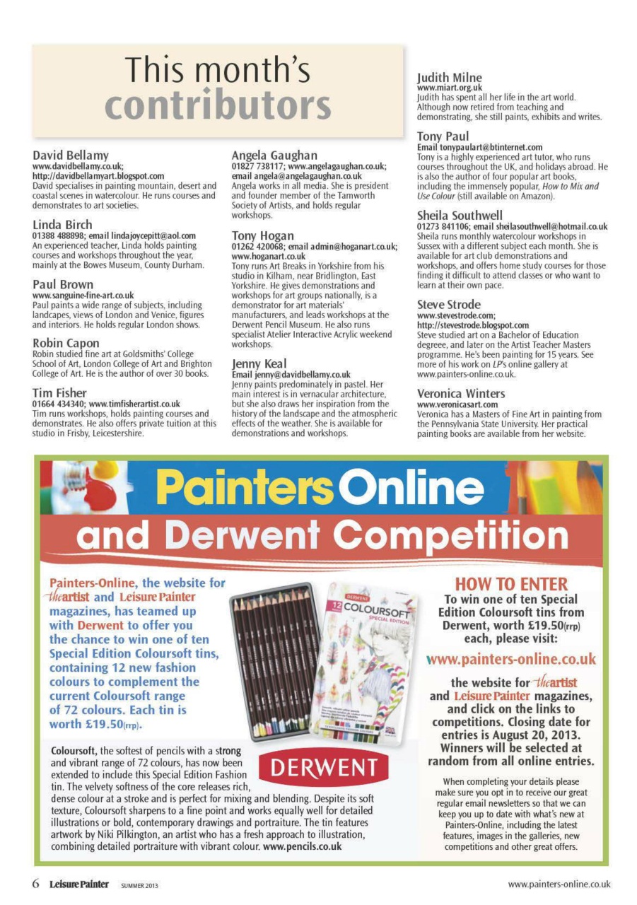 Leisure Painter & The Artist Preview Pages