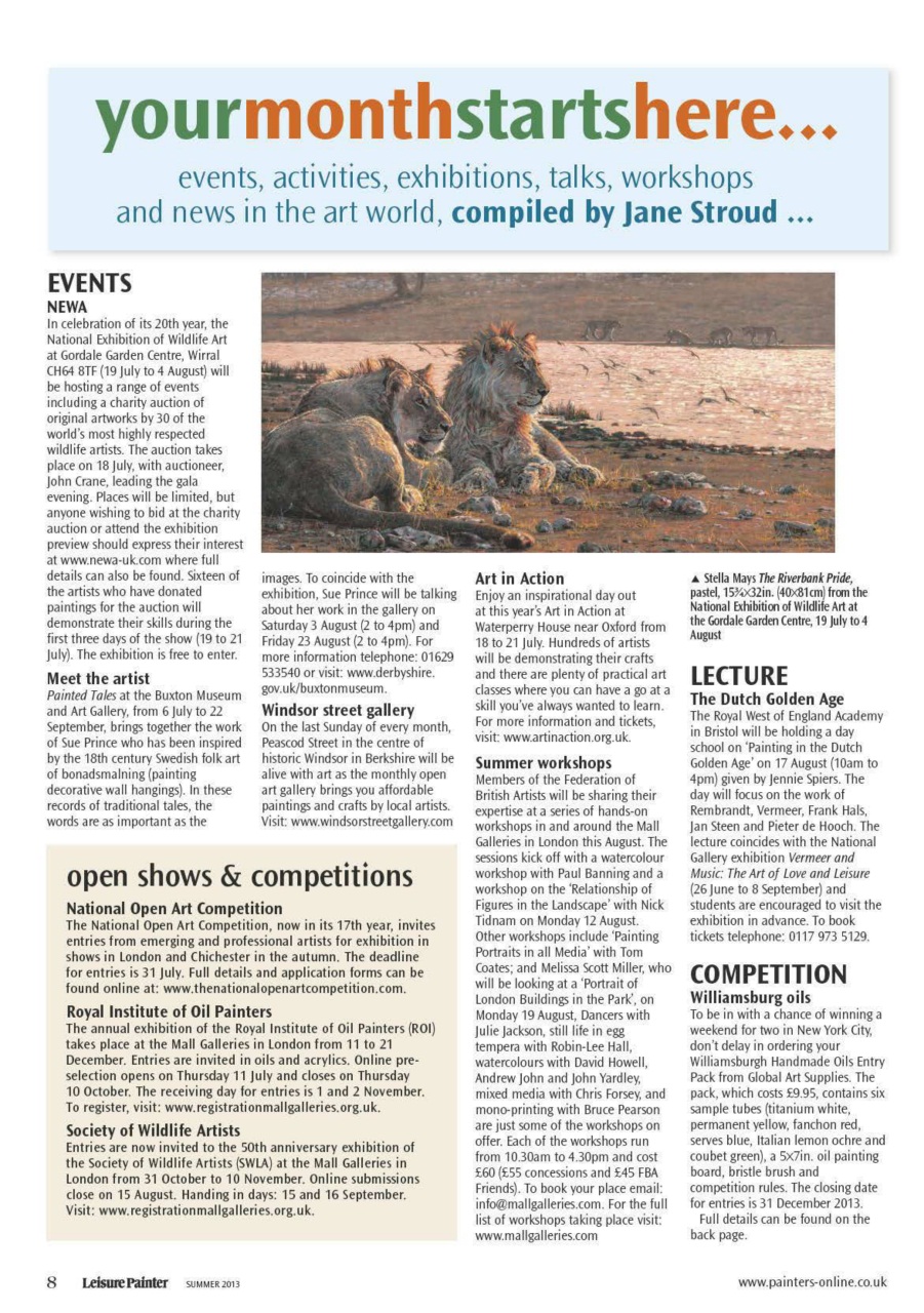 Leisure Painter & The Artist Preview Pages