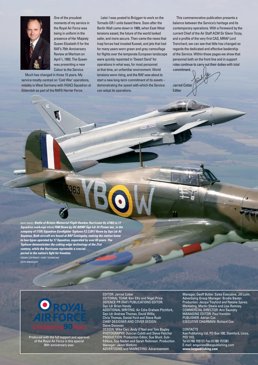 Royal Air Force - 90 Years Preview Pages